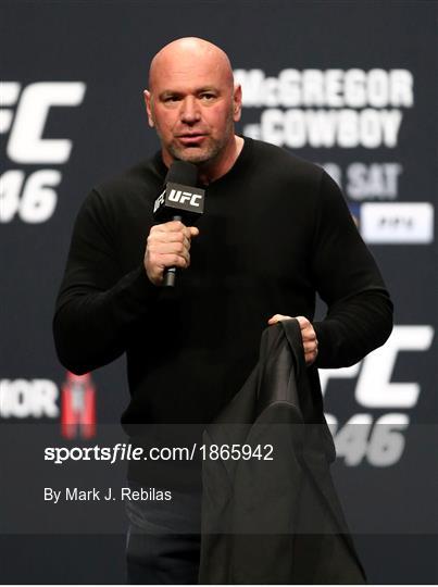 UFC 246: McGregor vs. Cerrone - Weigh Ins UFC 246: McGregor vs. Cerrone - Weigh Ins