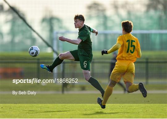 Republic of Ireland U15 v Australia U17 - International Friendly Republic of Ireland U15 v Australia U17 - International Friendly