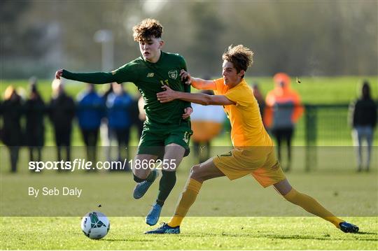 Republic of Ireland U15 v Australia U17 - International Friendly Republic of Ireland U15 v Australia U17 - International Friendly