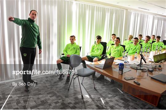 Republic of Ireland U15 v Australia U17 - International Friendly - Behind the scenes