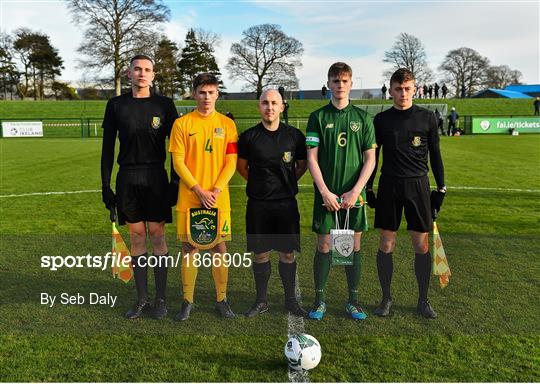 Republic of Ireland U15 v Australia U17 - International Friendly Republic of Ireland U15 v Australia U17 - International Friendly