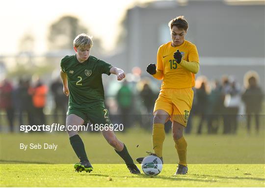 Republic of Ireland U15 v Australia U17 - International Friendly Republic of Ireland U15 v Australia U17 - International Friendly