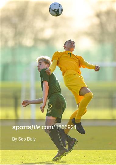 Republic of Ireland U15 v Australia U17 - International Friendly Republic of Ireland U15 v Australia U17 - International Friendly