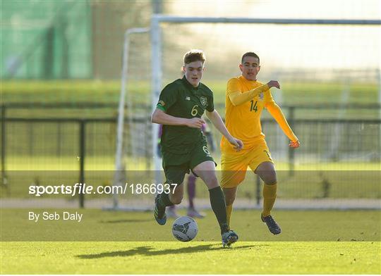 Republic of Ireland U15 v Australia U17 - International Friendly Republic of Ireland U15 v Australia U17 - International Friendly