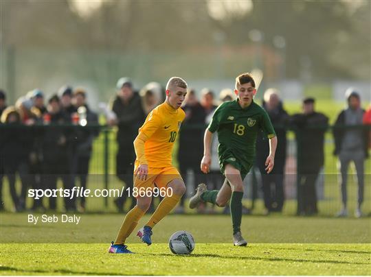 Republic of Ireland U15 v Australia U17 - International Friendly Republic of Ireland U15 v Australia U17 - International Friendly