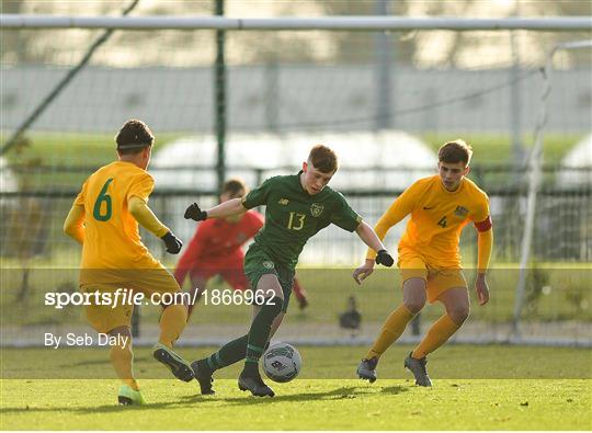 Republic of Ireland U15 v Australia U17 - International Friendly Republic of Ireland U15 v Australia U17 - International Friendly