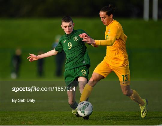 Republic of Ireland U15 v Australia U17 - International Friendly Republic of Ireland U15 v Australia U17 - International Friendly