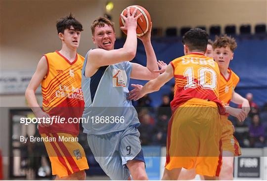 Coláiste Cholmcille, Ballyshannon v Castletroy College - Basketball Ireland U16 B Boys Schools Cup Final Coláiste Cholmcille, Ballyshannon v Castletroy College - Basketball Ireland U16 B Boys Schools Cup Final