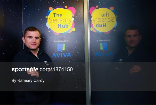 Sporting Legends James McClean and Jamie Heaslip Launch Aviva Sensory Hub in Aviva Stadium