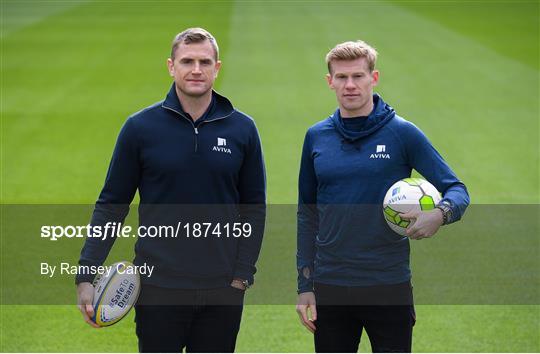 Sporting Legends James McClean and Jamie Heaslip Launch Aviva Sensory Hub in Aviva Stadium