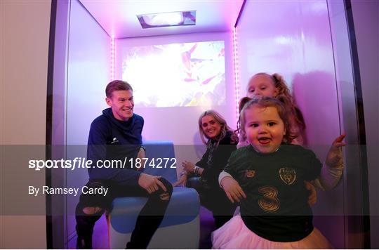 Sporting Legends James McClean and Jamie Heaslip Launch Aviva Sensory Hub in Aviva Stadium Sporting Legends James McClean and Jamie Heaslip Launch Aviva Sensory Hub in Aviva Stadium