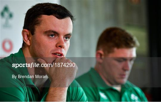 Ireland Rugby Squad Training and Press Conference