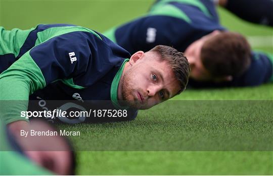 Ireland Rugby Squad Training and Press Conference