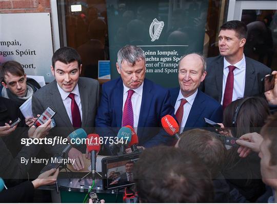 Government Officials, FAI, UEFA and Bank of Ireland Meeting Government Officials, FAI, UEFA and Bank of Ireland Meeting