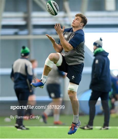 Ireland Rugby Squad Training and Press Conference