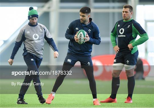 Ireland Rugby Squad Training and Press Conference