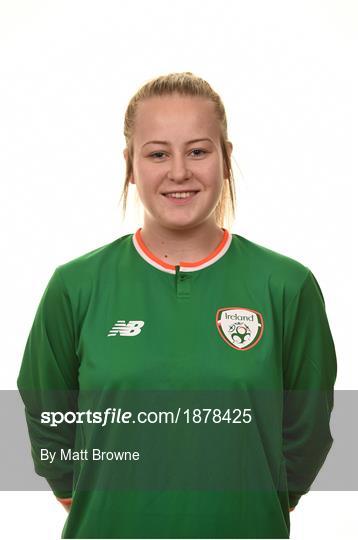 Republic of Ireland U19 Women's Squad Portraits