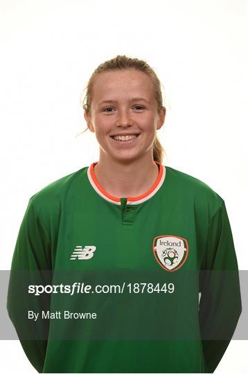 Republic of Ireland U19 Women's Squad Portraits
