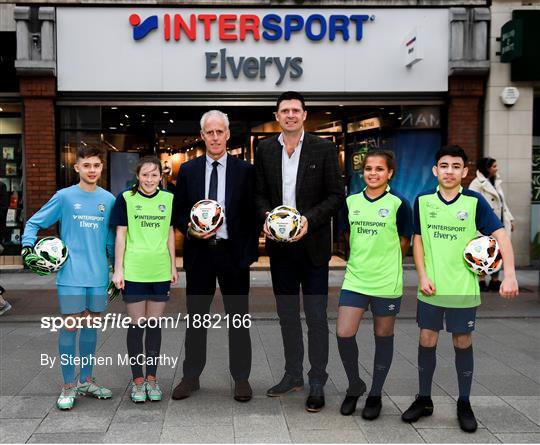 INTERSPORT Elverys FAI Summer Soccer Schools Title Sponorship Launch
