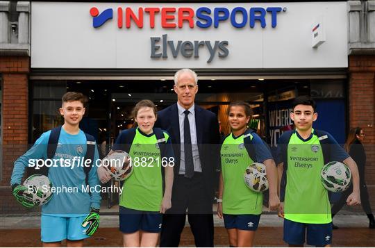 INTERSPORT Elverys FAI Summer Soccer Schools Title Sponorship Launch