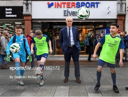 INTERSPORT Elverys FAI Summer Soccer Schools Title Sponorship Launch