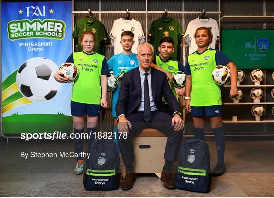 INTERSPORT Elverys FAI Summer Soccer Schools Title Sponorship Launch