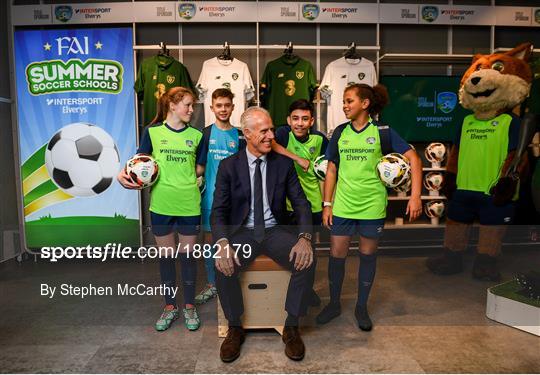 INTERSPORT Elverys FAI Summer Soccer Schools Title Sponorship Launch