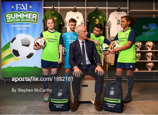 INTERSPORT Elverys FAI Summer Soccer Schools Title Sponorship Launch