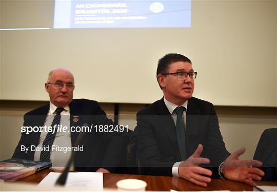 GAA/Croke Park Financial Reports & Director General’s Annual Report Media Briefing GAA/Croke Park Financial Reports & Director General’s Annual Report Media Briefing