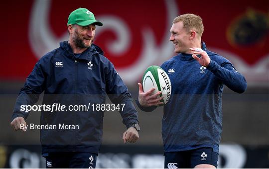 Ireland Rugby Squad Training and Press Conference