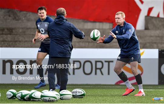 Ireland Rugby Squad Training and Press Conference