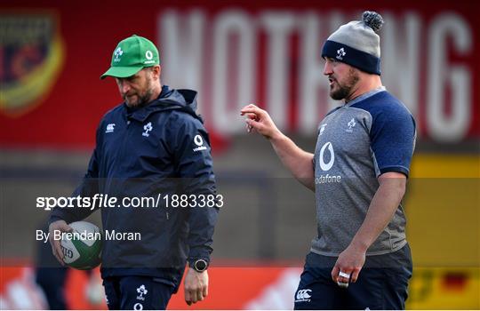 Ireland Rugby Squad Training and Press Conference