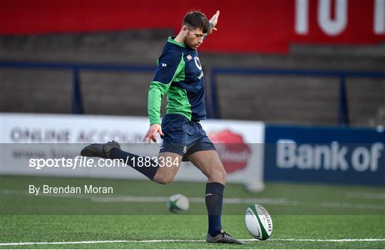 Ireland Rugby Squad Training and Press Conference