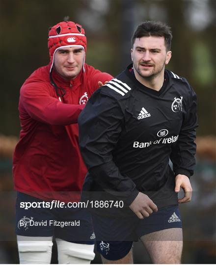 Munster Rugby Squad Training and Press Conference