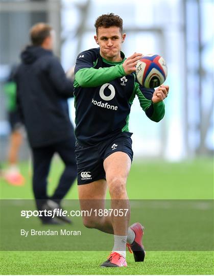 Ireland Rugby Squad Training and Press Conference