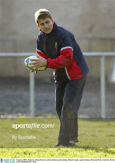 Munster rugby training