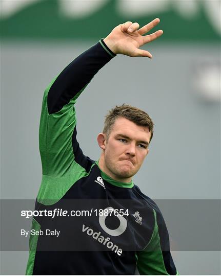 Ireland Rugby Squad Training and Press Conference