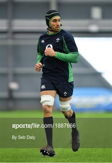 Ireland Rugby Squad Training and Press Conference