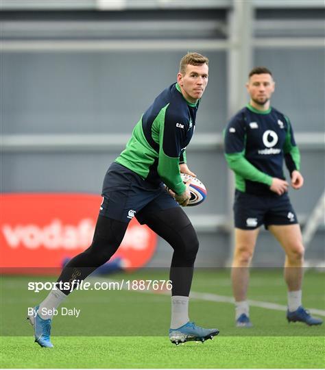 Ireland Rugby Squad Training and Press Conference