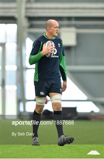 Ireland Rugby Squad Training and Press Conference