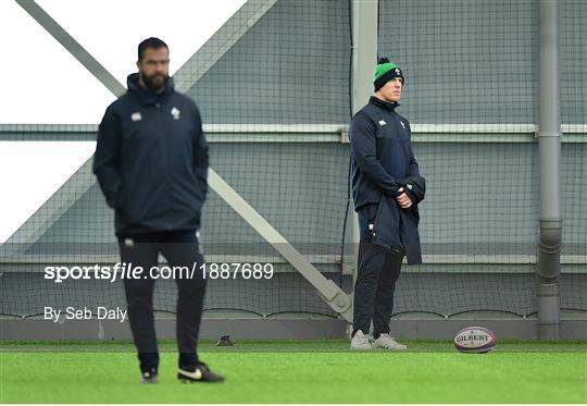 Ireland Rugby Squad Training and Press Conference