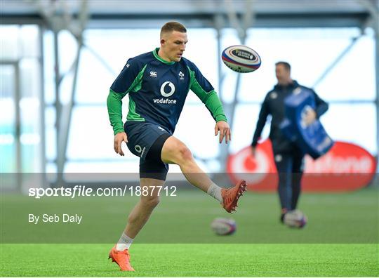 Ireland Rugby Squad Training and Press Conference