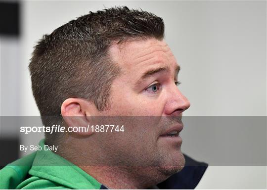 Ireland Rugby Squad Training and Press Conference