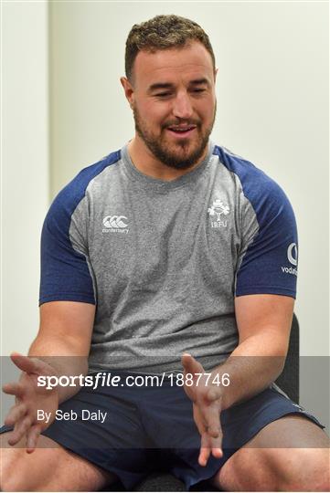 Ireland Rugby Squad Training and Press Conference