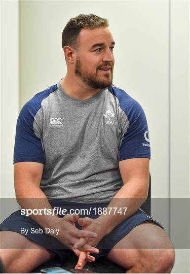 Ireland Rugby Squad Training and Press Conference