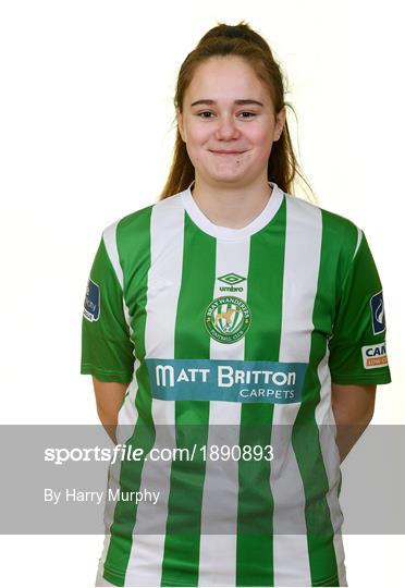 Bray Wanderers U17 Women's Squad Portraits 2020