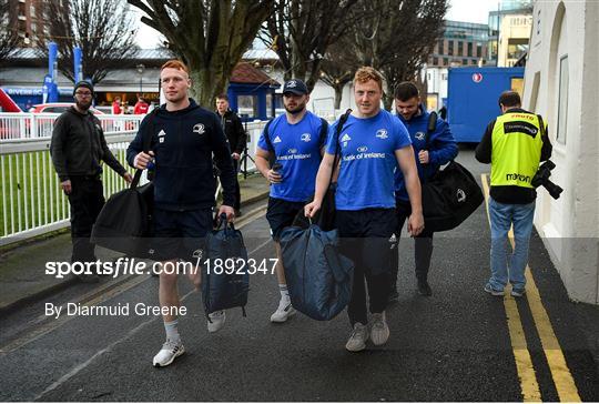 Leinster v Glasgow Warriors - Guinness PRO14 Round 13 Leinster v Glasgow Warriors - Guinness PRO14 Round 13