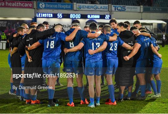 Leinster v Glasgow Warriors - Guinness PRO14 Round 13 Leinster v Glasgow Warriors - Guinness PRO14 Round 13