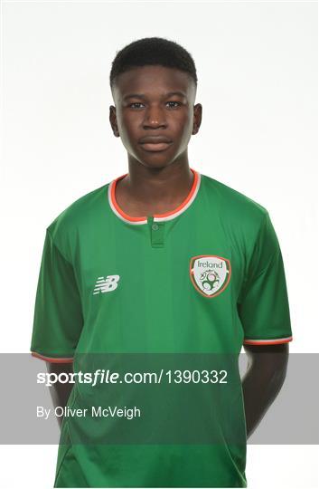 Republic of Ireland U16's Squad Portraits