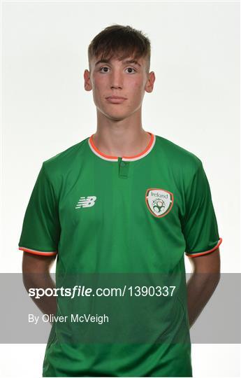 Republic of Ireland U16's Squad Portraits